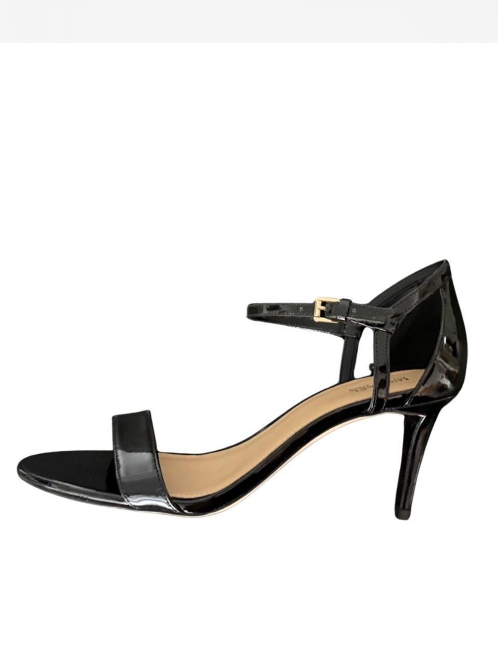 Michael Kors Black Patent Leather Ankle-Strap Heels